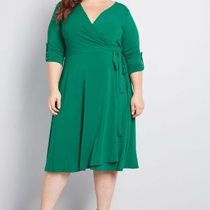 Modcloth Say Yes To Timeless Wrap Dress